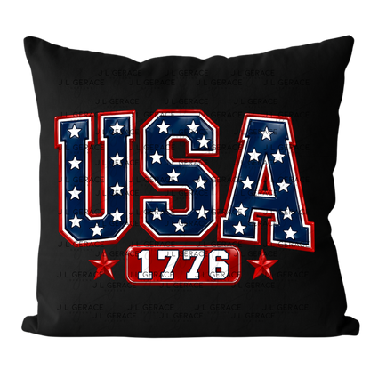 USA 1776 Glossy Patriotic PNG Design