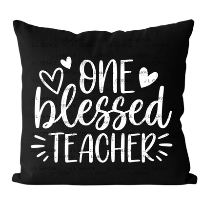 One Blessed Teacher PNG (2 Colors)