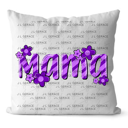 Mama Daisy Floral Purple PNG Design