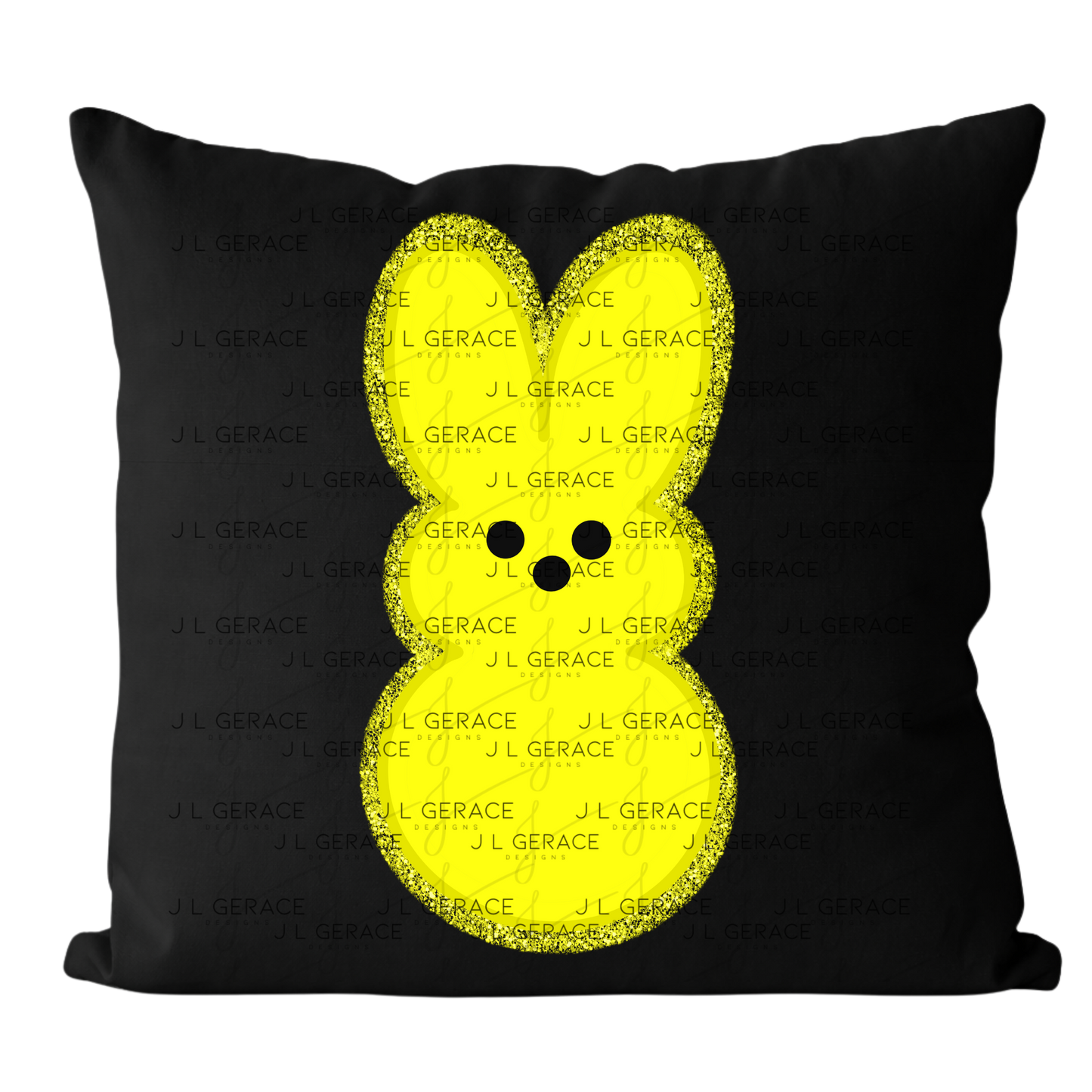 Yellow Bunny Peep Easter Clipart Sublimation PNG