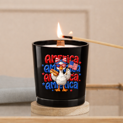 America Goose Hotdog Patriotic PNG Design