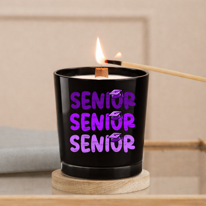 Senior PNG – Purple Graduation Cap Lettering Design