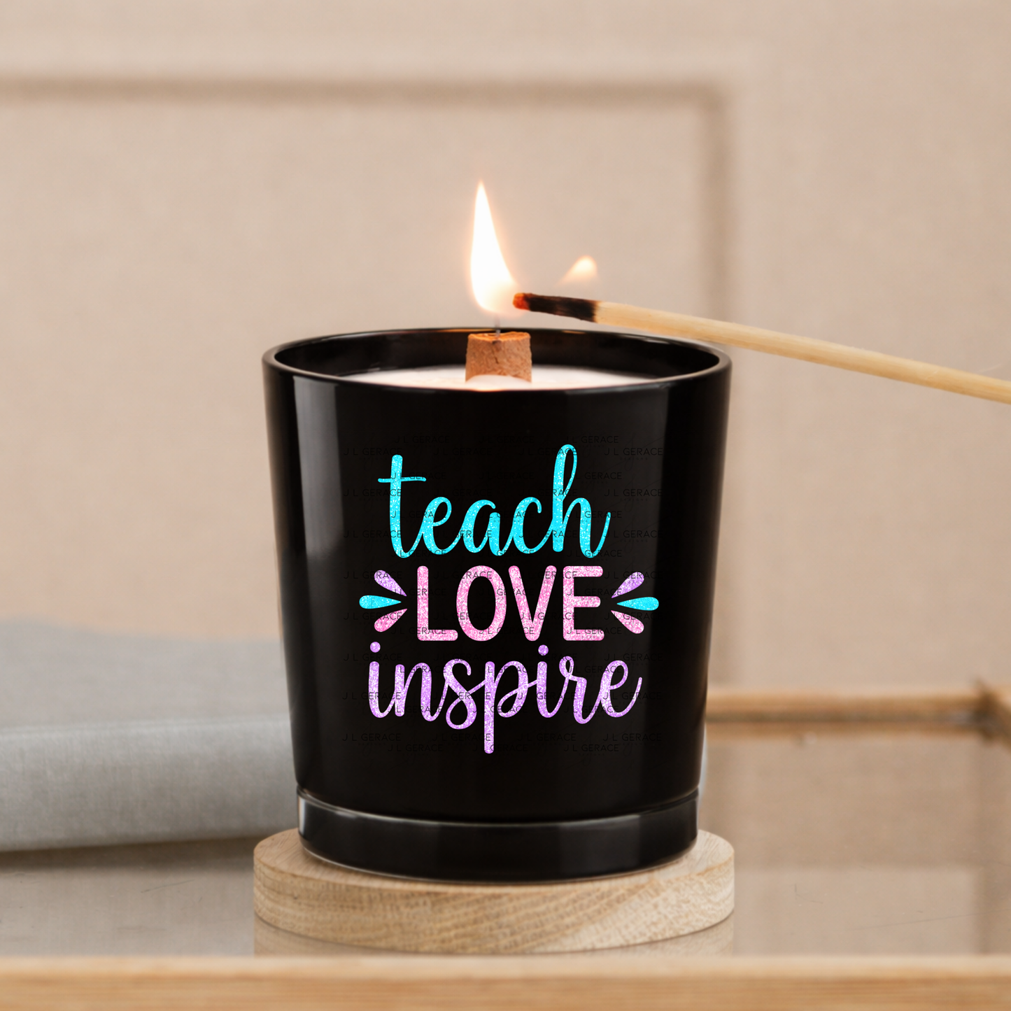 Teach Love Inspire Teacher Color PNG