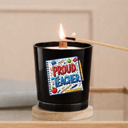 Bold Proud Teacher School Supplies PNG Digital Download