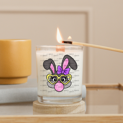 Cute Easter Bunny with Glasses PNG