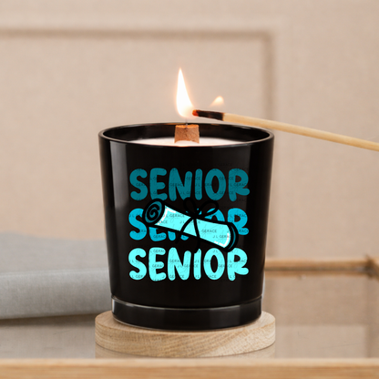 Senior PNG – Teal Diploma Graduation Lettering Design