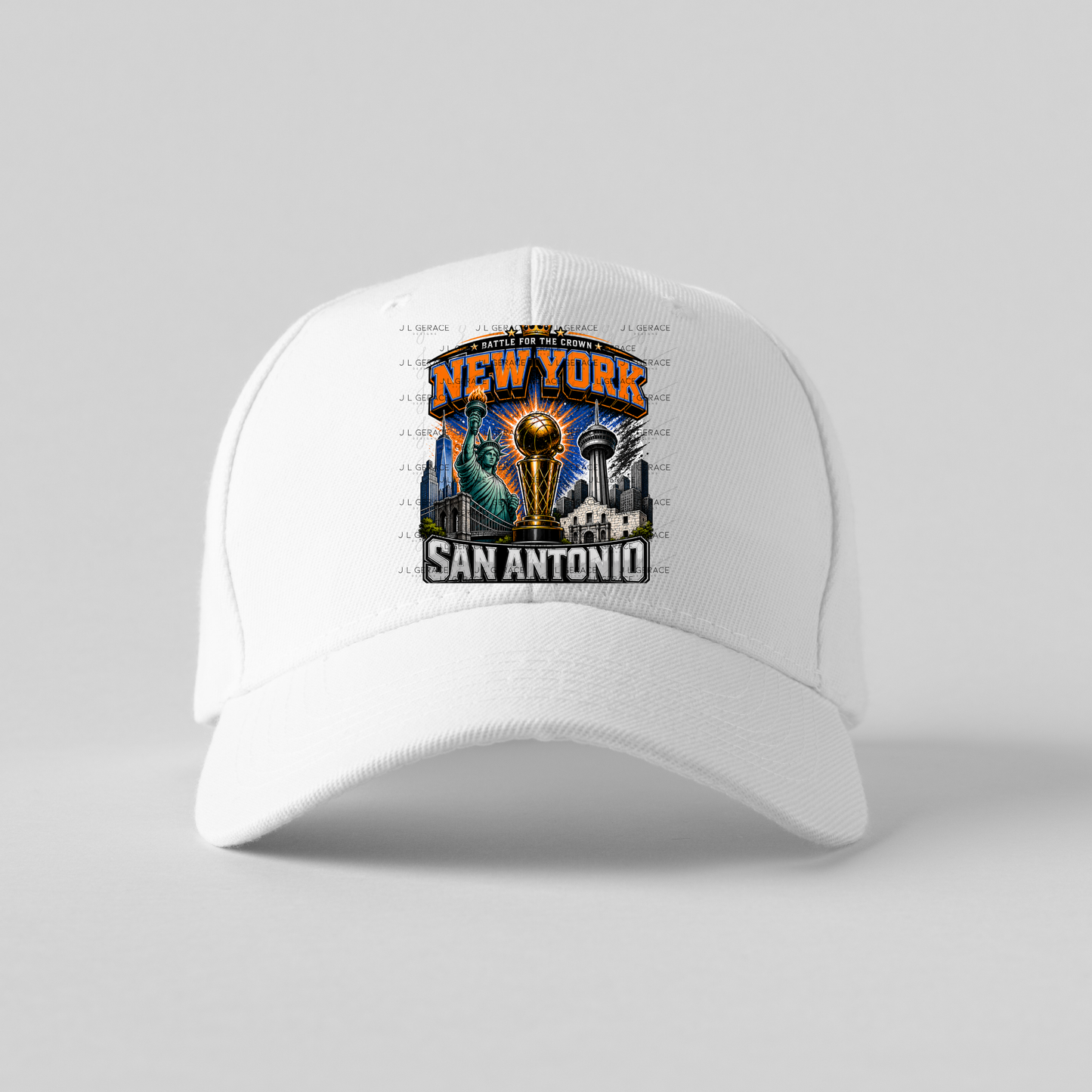 New York San Antonio Championship Trophy Basketball PNG Design