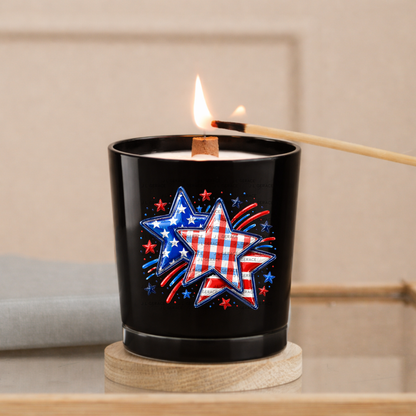 Patriotic Stars Fireworks PNG Design