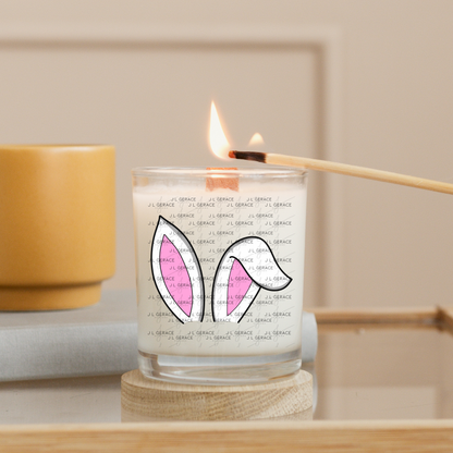 White Easter Bunny Ears Black Outline PNG