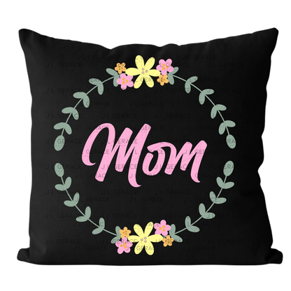 Mom Floral Wreath PNG Design