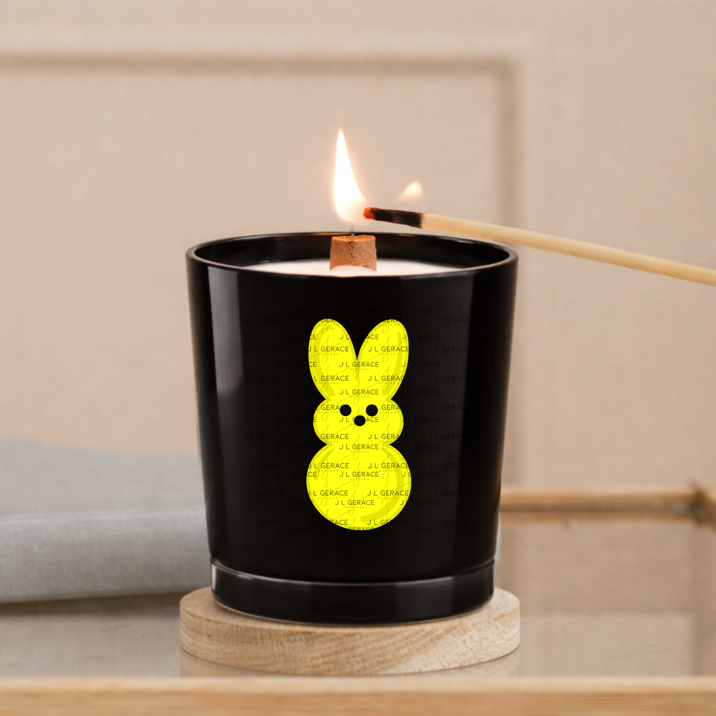 Yellow Bunny Peep Easter Clipart Sublimation PNG