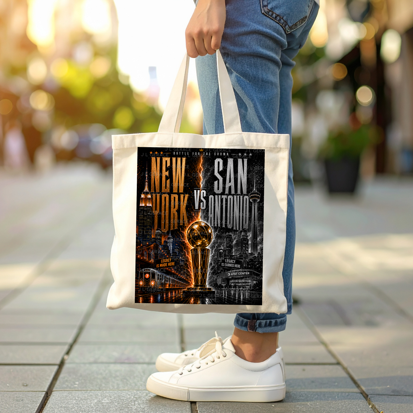 New York vs San Antonio Championship Basketball PNG Design