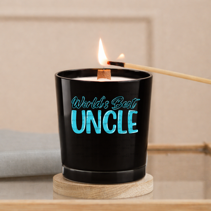 Worlds Best Uncle PNG – Teal Glossy Typography Sublimation Design
