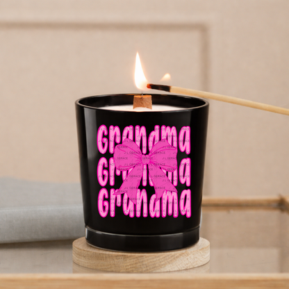 Grandma PNG – Pink Bow Layered Name Sublimation Design