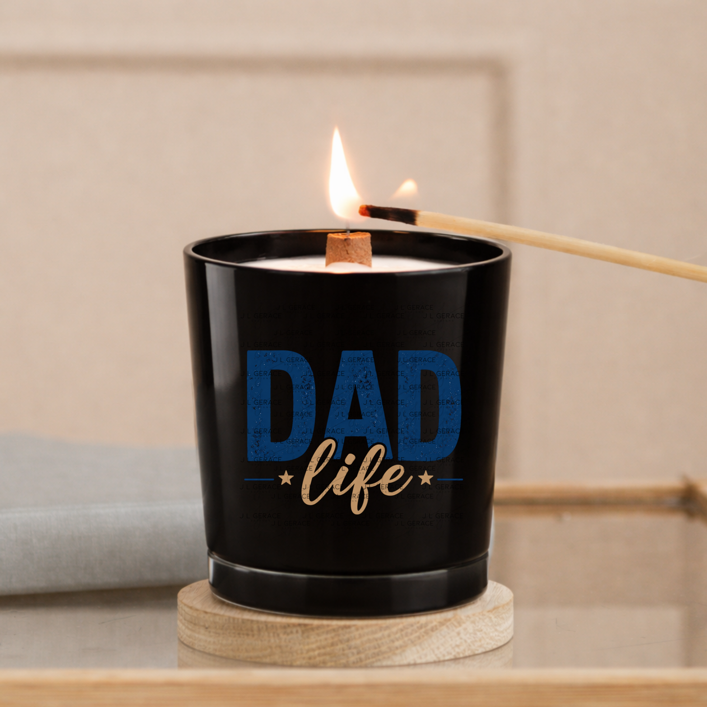 Dad Life PNG – Blue Vintage Typography Sublimation Design