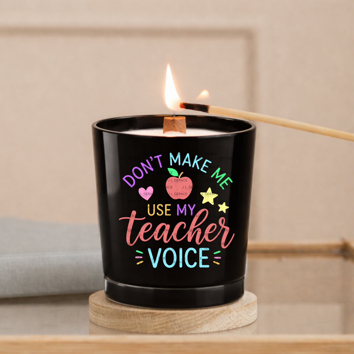 Don't Make Me Use My Teacher Voice Colorful PNG