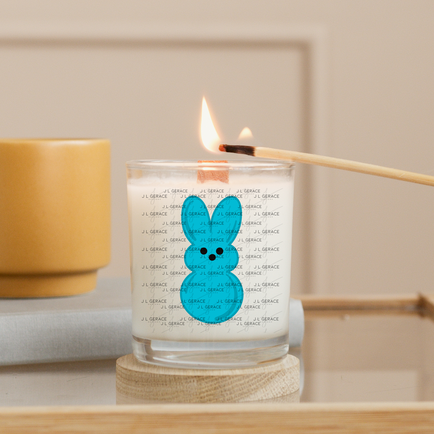 Blue Bunny Peep Easter Clipart Sublimation PNG