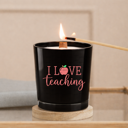 I Love Teaching Apple Teacher Colorful PNG