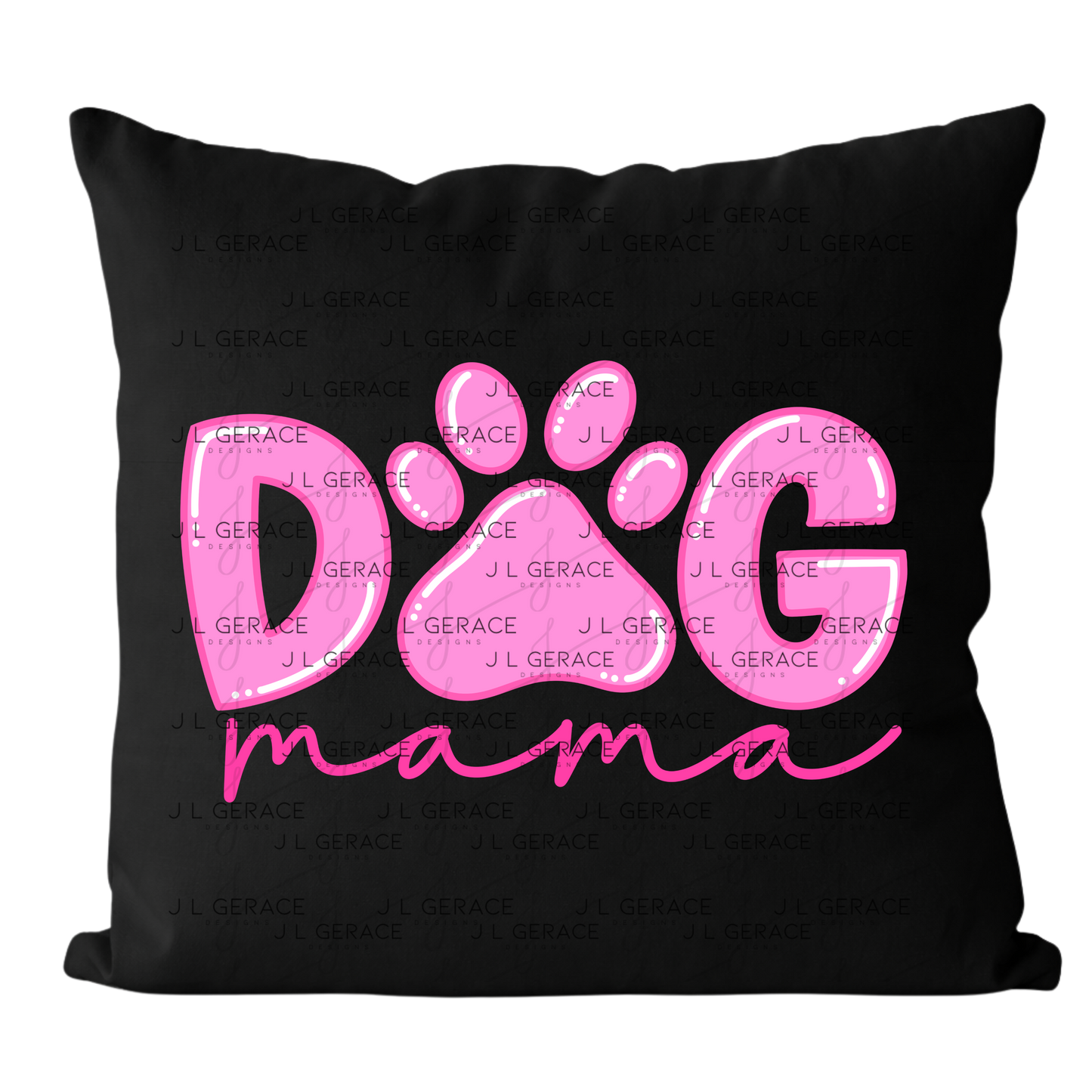 Dog Mama PNG – Pink Paw Print Mothers Day Sublimation Design