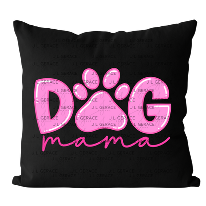 Dog Mama PNG – Pink Paw Print Mothers Day Sublimation Design
