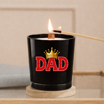 Dad PNG – Red King Crown Typography Sublimation Design