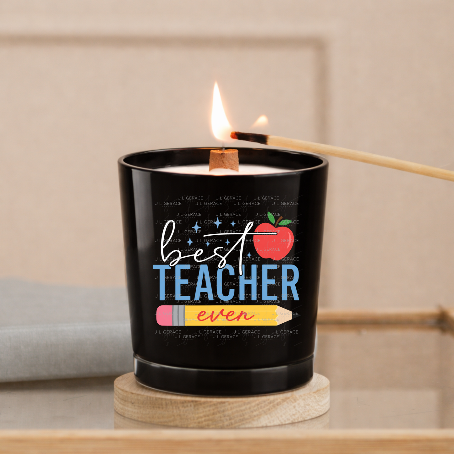 Best Teacher Ever PNG – Pencil and Apple Teacher Appreciation Design