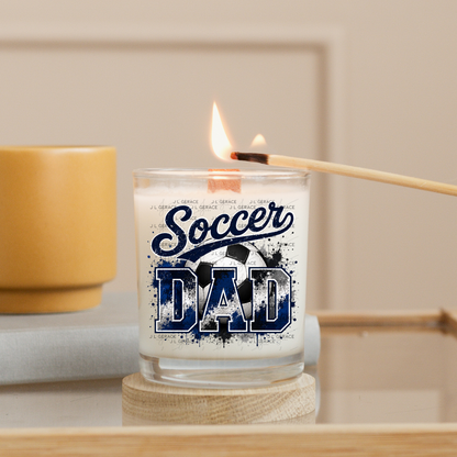 Soccer Dad PNG – Blue Black Paint Splatter Sports Design with Soccer Ball