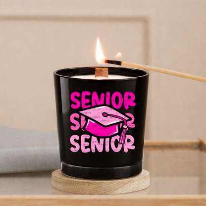 Senior PNG – Pink Graduation Cap Lettering Design