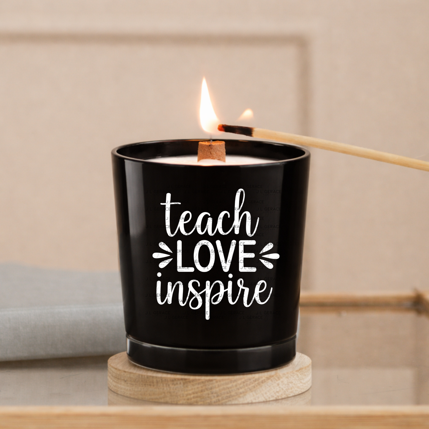 Teach Love Inspire Teacher PNG (2 Colors)