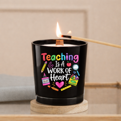 Teaching Is A Work Of Heart Teacher PNG Digital Download (2 Colors)