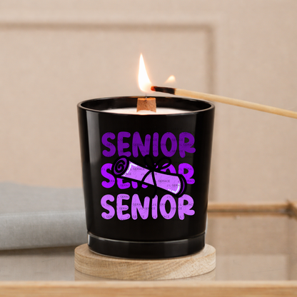 Senior PNG – Purple Diploma Graduation Lettering Design