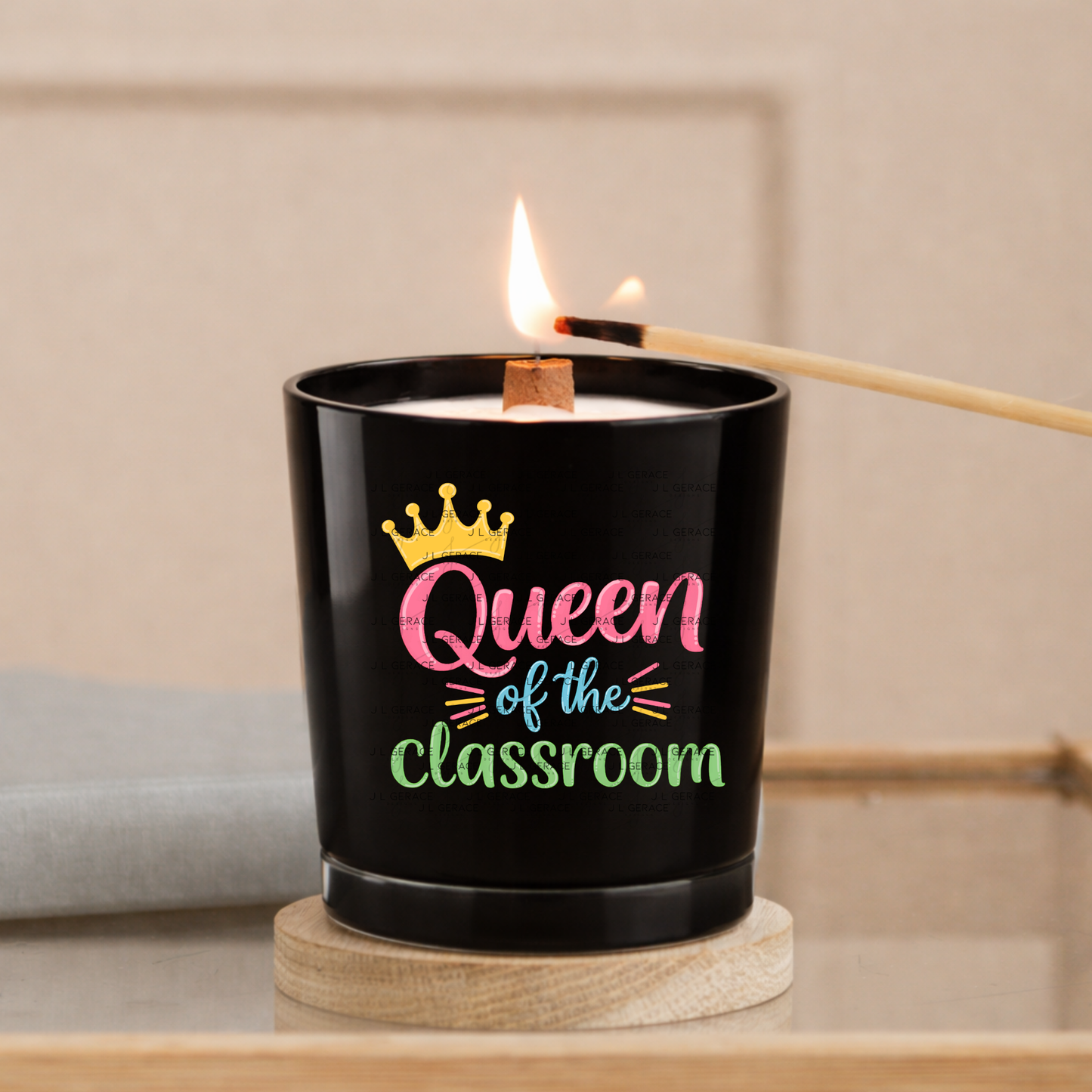 Queen of the Classroom Teacher Colorful PNG