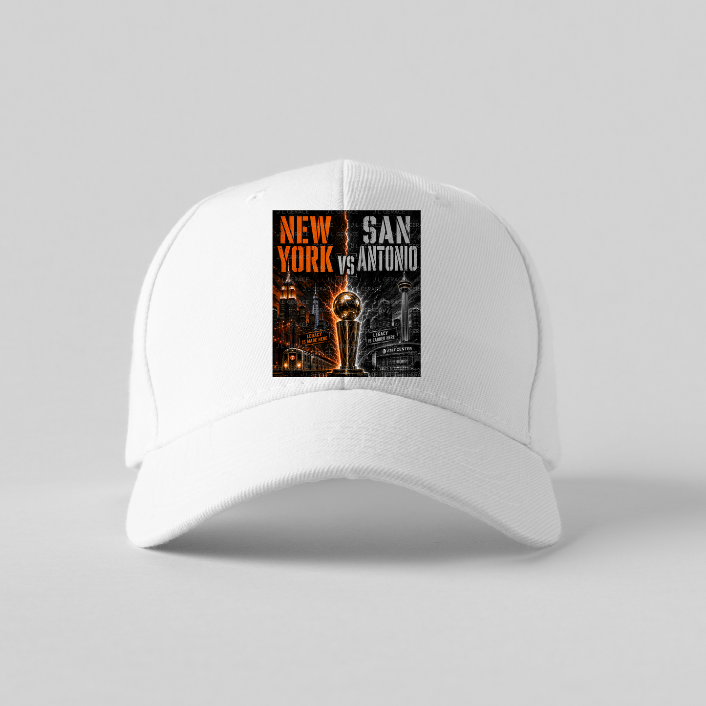 New York vs San Antonio Basketball Finals PNG Design