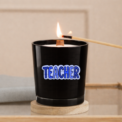 Teacher Dot Lettering Blue PNG Digital Download