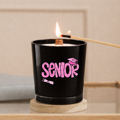 Senior PNG – Pink Pattern Graduation Sublimation Design