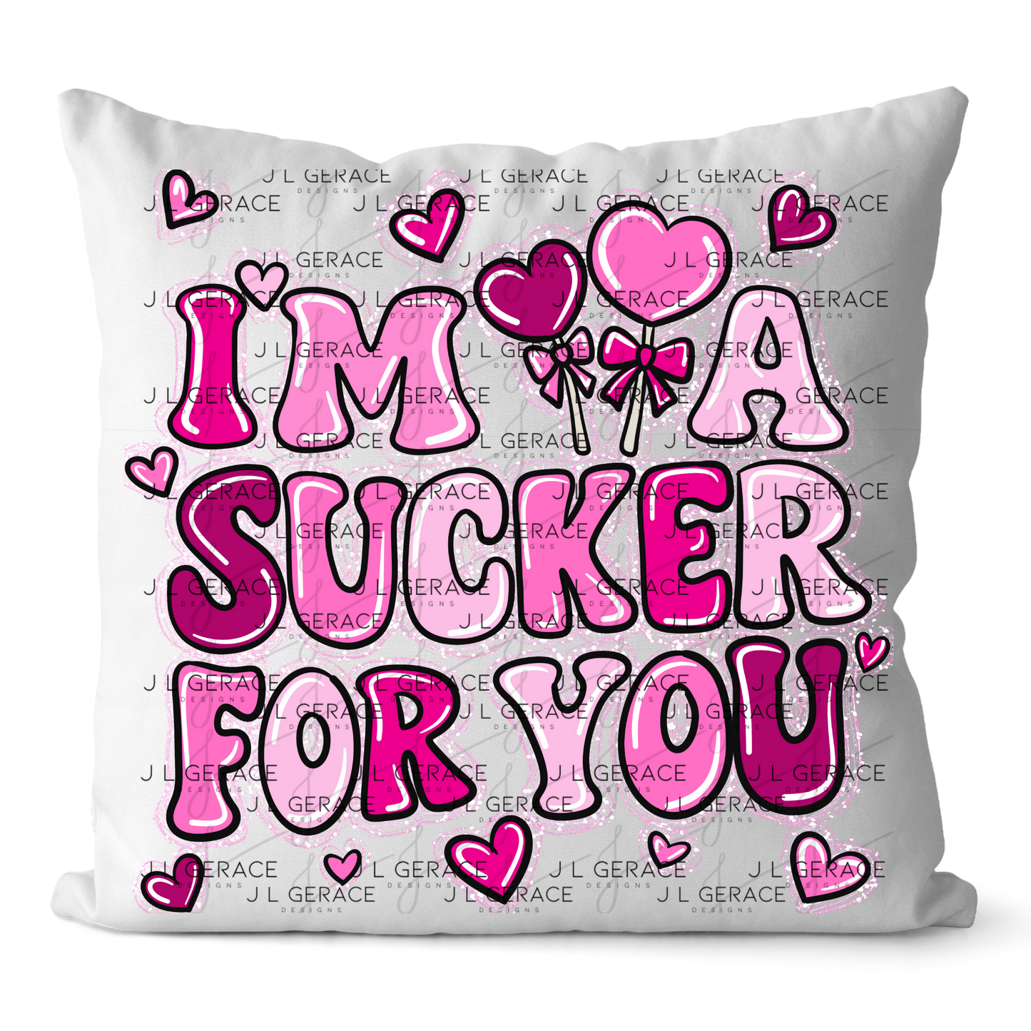 I’m a Sucker for You PNG – String Glitter Outline