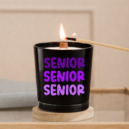 Senior PNG – Purple Gradient Graduation Lettering Design