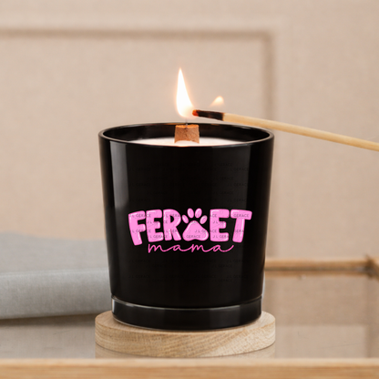 Ferret Mama PNG – Pink Paw Print Design for Pet Lovers