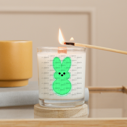 Green Glitter Bunny Peep Easter Clipart Sublimation PNG