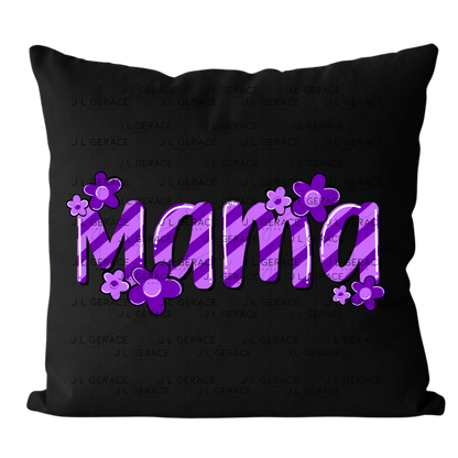 Mama Daisy Floral Purple PNG Design