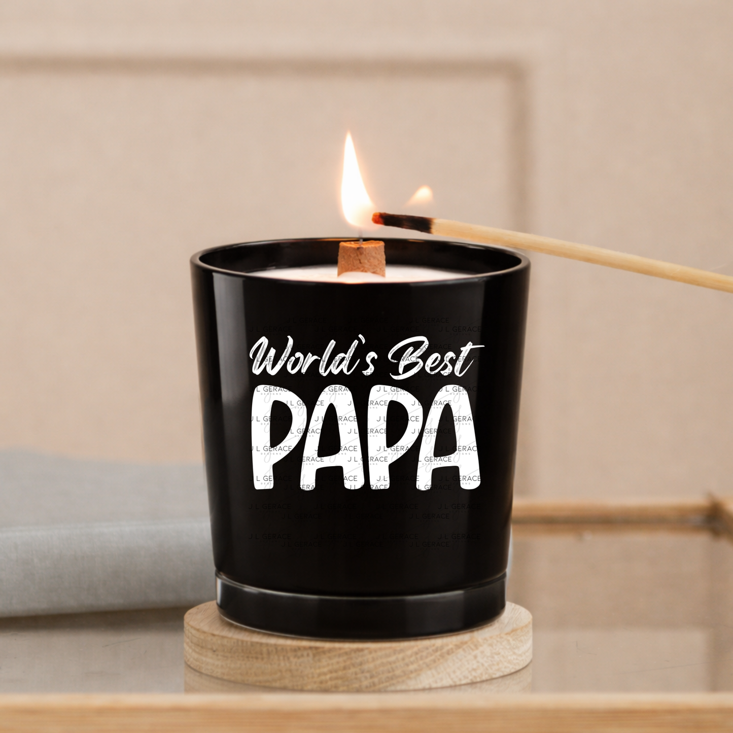 World’s Best Papa PNG – Minimalist Typography Quote Design