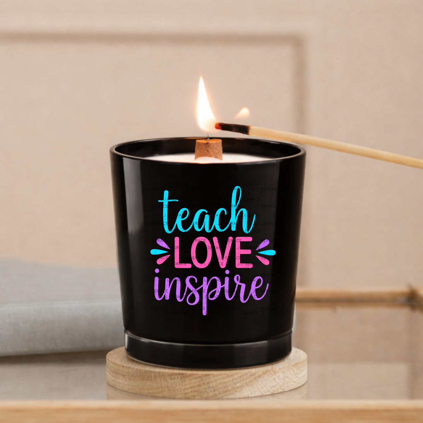Teach Love Inspire Teacher Color PNG