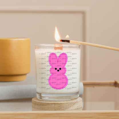 Pink Glitter Bunny Peep Easter Clipart Sublimation PNG