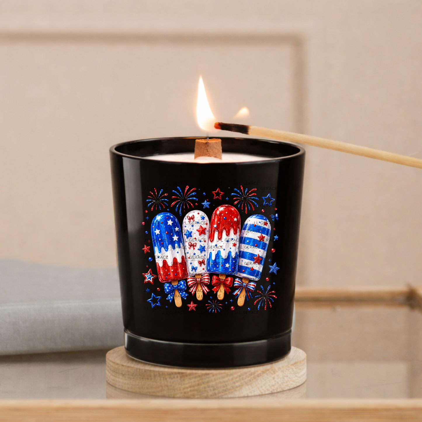 Patriotic Popsicles Fireworks PNG Design