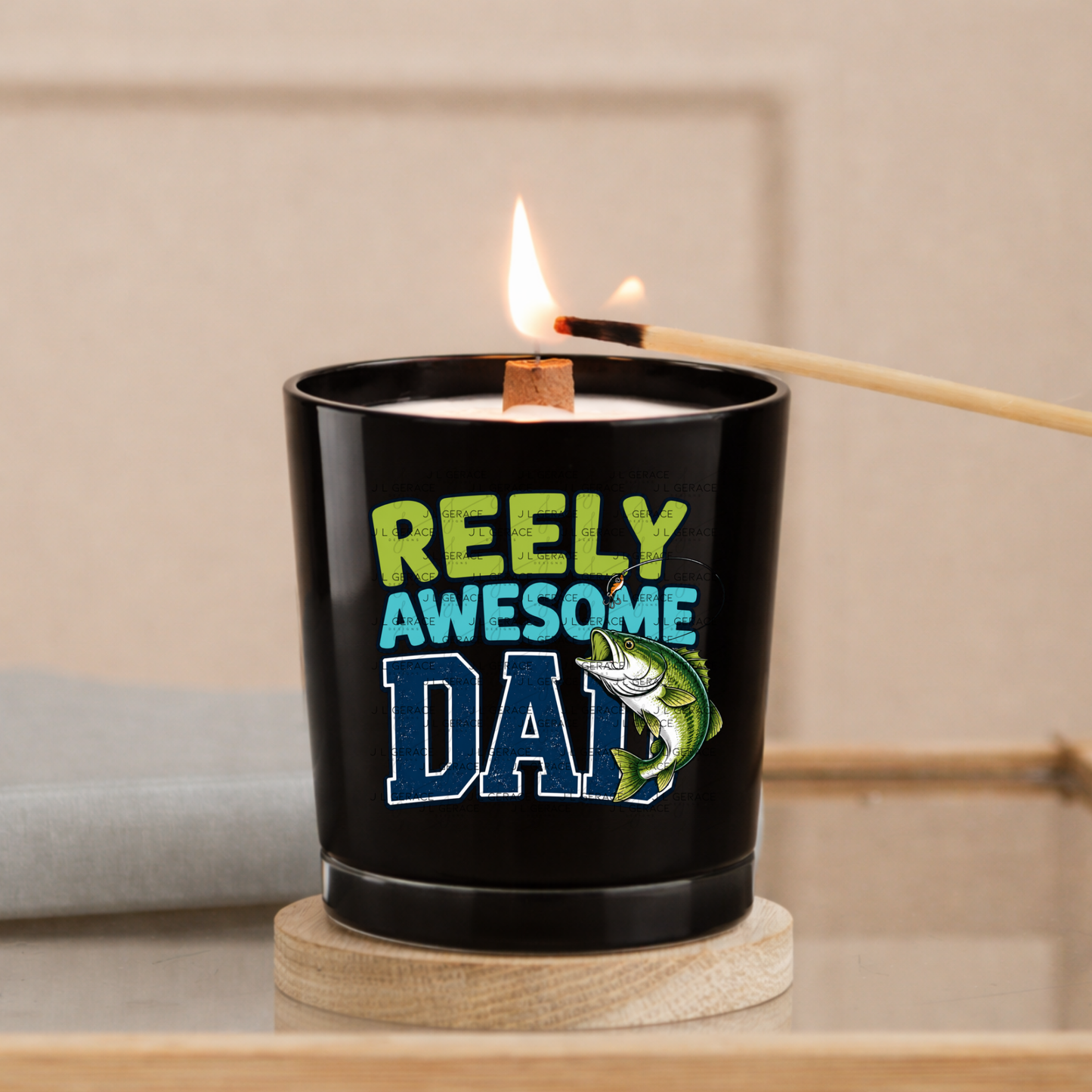 Reely Awesome Dad PNG – Bass Fishing Sublimation Design