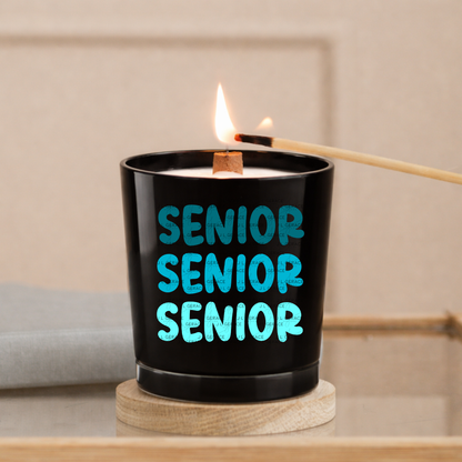 Senior PNG – Teal Gradient Graduation Lettering Design