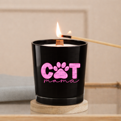 Cat Mama PNG – Pink Paw Print Pet Lover Sublimation Design