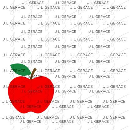 Teachers Change The World Apple PNG Digital Download