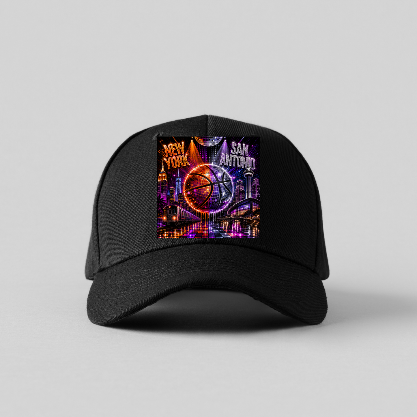 Disco New York vs San Antonio Basketball PNG Design