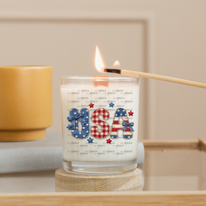 USA Chenille Patriotic PNG Design